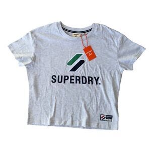 Superdry Sportstyle Classic T-Shirt Heather Grey Women's M/8